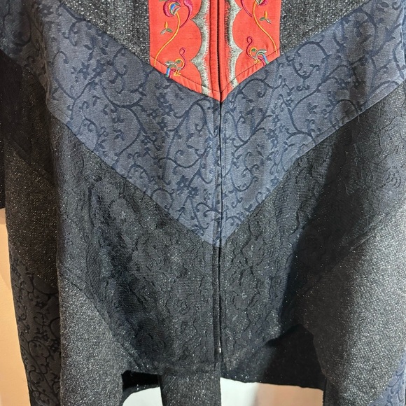 SISSY ME Sz M (estimated) Jacket Zipper Closure Contrasting Lining Asymmetrical - Picture 4 of 12